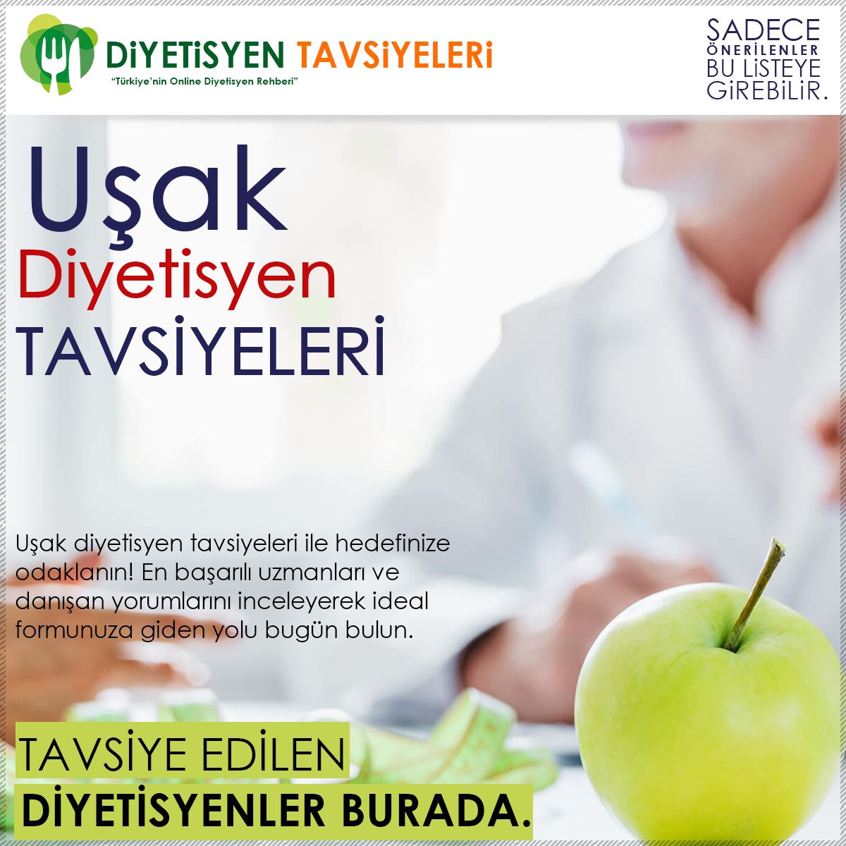 Uşak Diyetisyen Tavsiyeleri